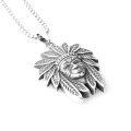 Fashion Silver Jewelry Stainless Steel Jewelry Charms Vintage Egyptian Elder Pendants Necklace